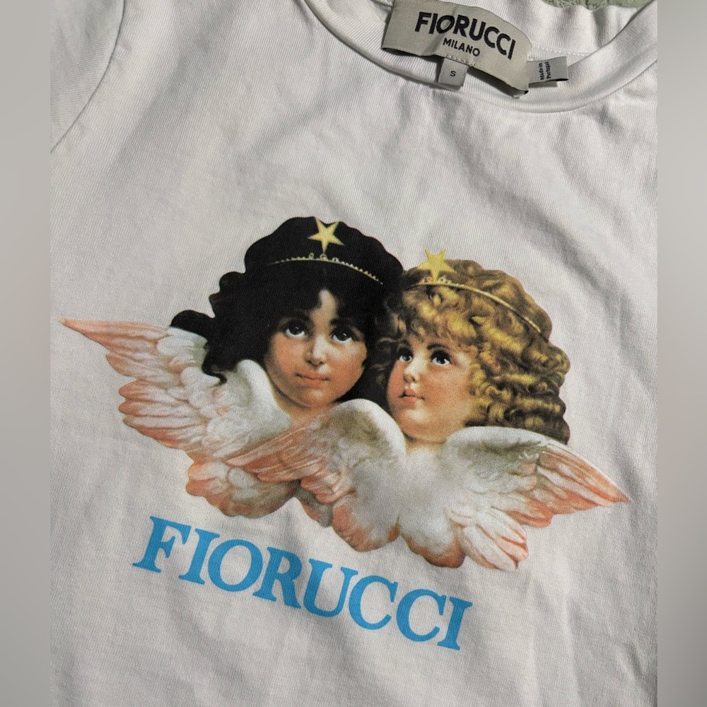 Fiorucci Milano Angels Baby T-Shirt White